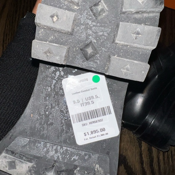 Hermes Kelly Ankle boot size 39.5 EU Glossed Calfskin black - Picture 13 of 16